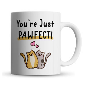 your just pawfect cat pun gift mug