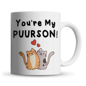 your my puurson funny cat pun gift mug for lover